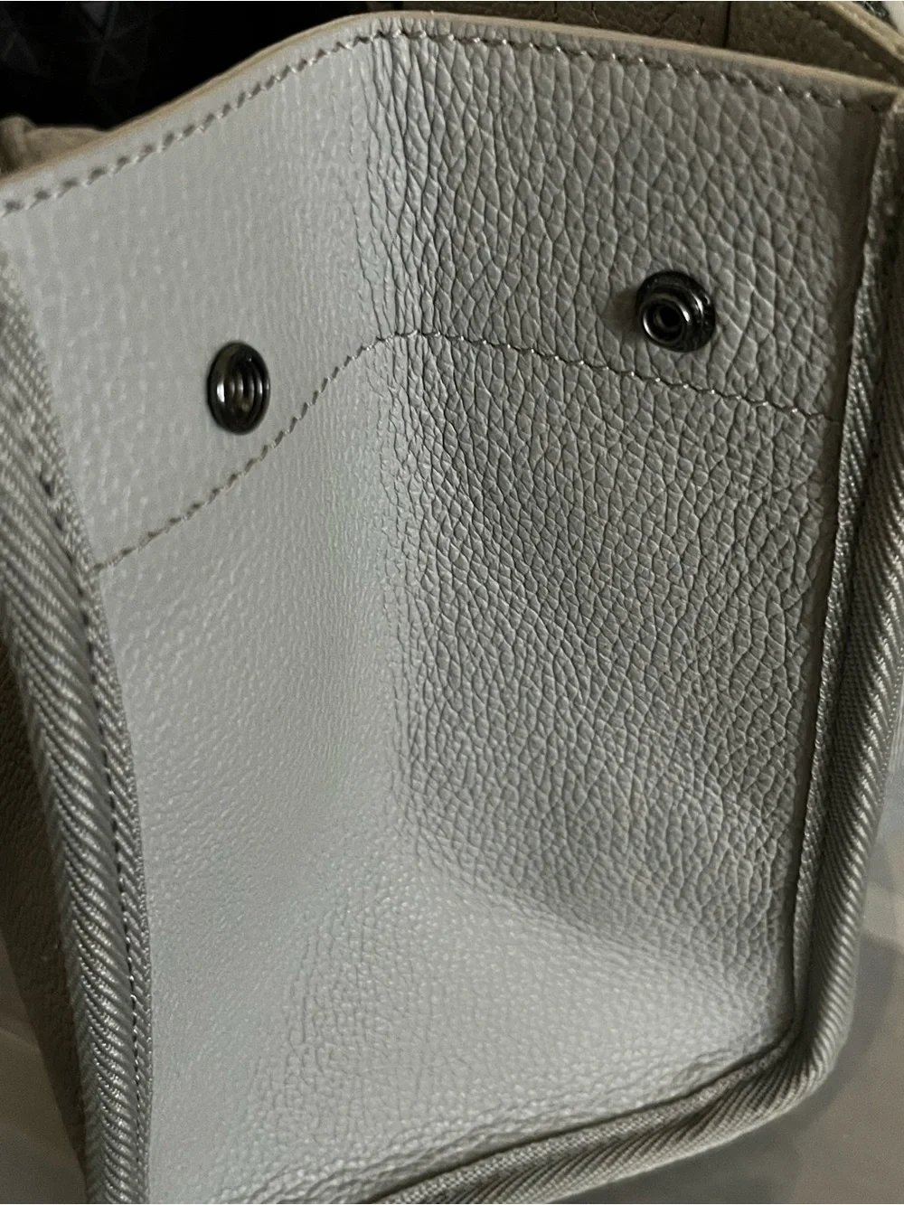 Botkier Gray Leather Bag with Branded Strap